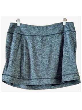 Tek Gear DryTek Heather Gray Skort Running Tennis Pickleball‎ Skirt 1X NWOT
